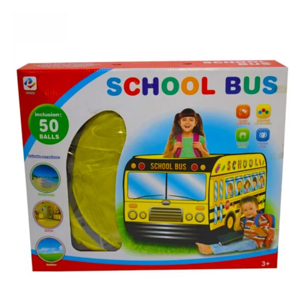 School Bus Tent House 50 Ball, Tenthouse, Bus Tent, Kid Tent Bus Toy, School Bus Tent Toy Tent House Toys for Kids, Buy Bus Tent House with 50 Ball for Kids in Pakistan