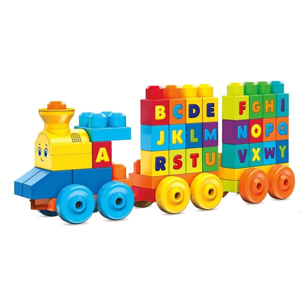 ABC Learning Train with 60 Pieces Learning Playset for Toddlers, Mega Bloks Fisher-Price ABC Learning Train 60 pieces Playset in Pakistan, Learning Toys, ABC Learning Toy for Toddlers, Mega Bloks, Learning Toy Train,