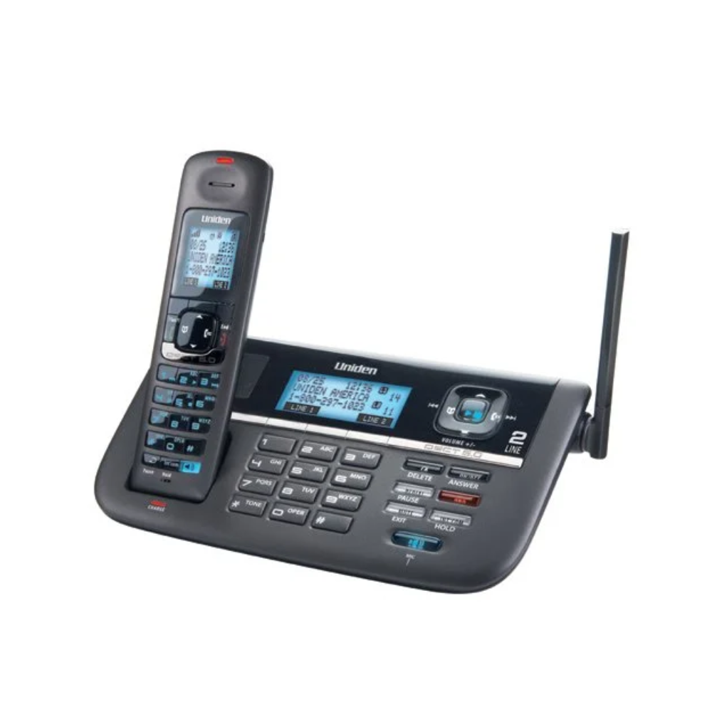 Buy Uniden 2 Line Cordless Phone with this product is latest technology at the best prices in Pakistan available now at bachatbee.pk