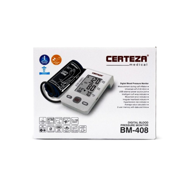 Certeza BM 408 - Blood Pressure Arm Monitor