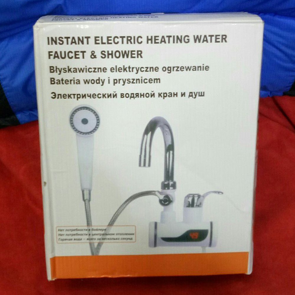 Instant Electric Heating Water Faucet 220V Water Heater Shower Cold Heating Faucet For Kitchen Bathroom EU Plus 5