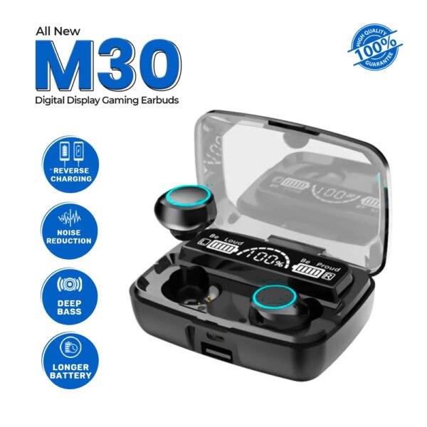 M30 Earbuds, M30 Wireless Earbuds, Wireless Bluetooth Earbuds, Wireless Earbuds, M30 Pro Earbuds, M30 Earbuds price in Pakistan, Buy M30 Earbuds in Pakistan