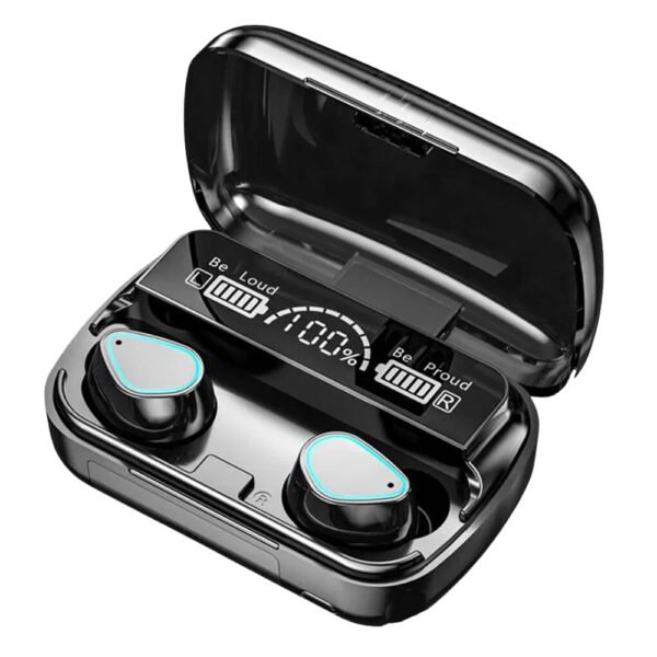 Buy M30 TWS Bluetooth Earbuds in Pakistan at just Rs. 1750 on Bachatbee.pk and experience top-tier audio quality. These feature-rich earbuds with smart touch controls, sleek black design, and a high-quality microphone ensure a premium listening experience. With a robust ABS build, cutting-edge Bluetooth technology, extended battery life, and convenient magnetic charging, they're the perfect audio companion for you. Stay informed about your battery life with the LED display and enjoy wireless freedom with a range of up to 10 meters. Buy M30 TWS Bluetooth Earbuds in Pakistan now for an unparalleled audio experience.