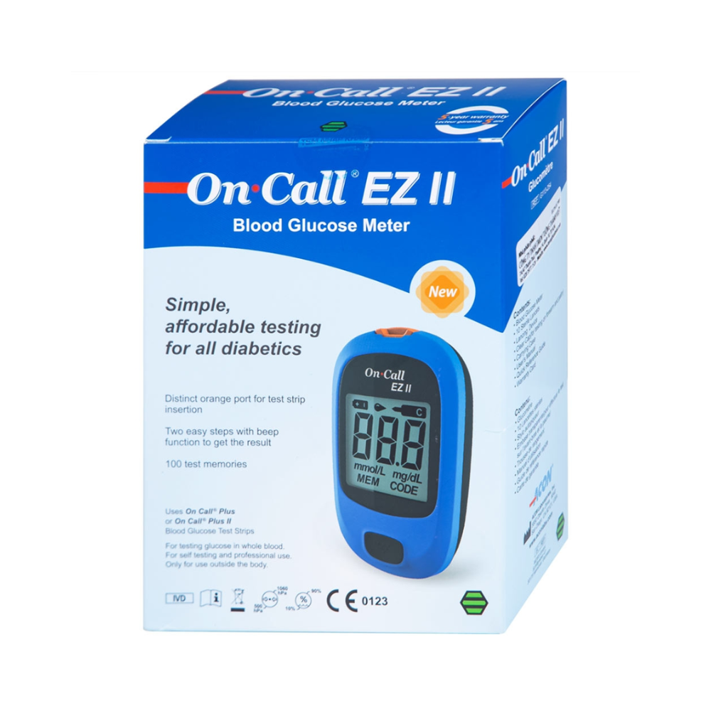 Buy On Call EZ II Blood Glucometer at bachatbee.pk