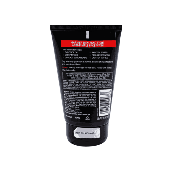 Buy online GARNIER MEN ACNO Fight Face Wash 50ML -Bachatbee.pk