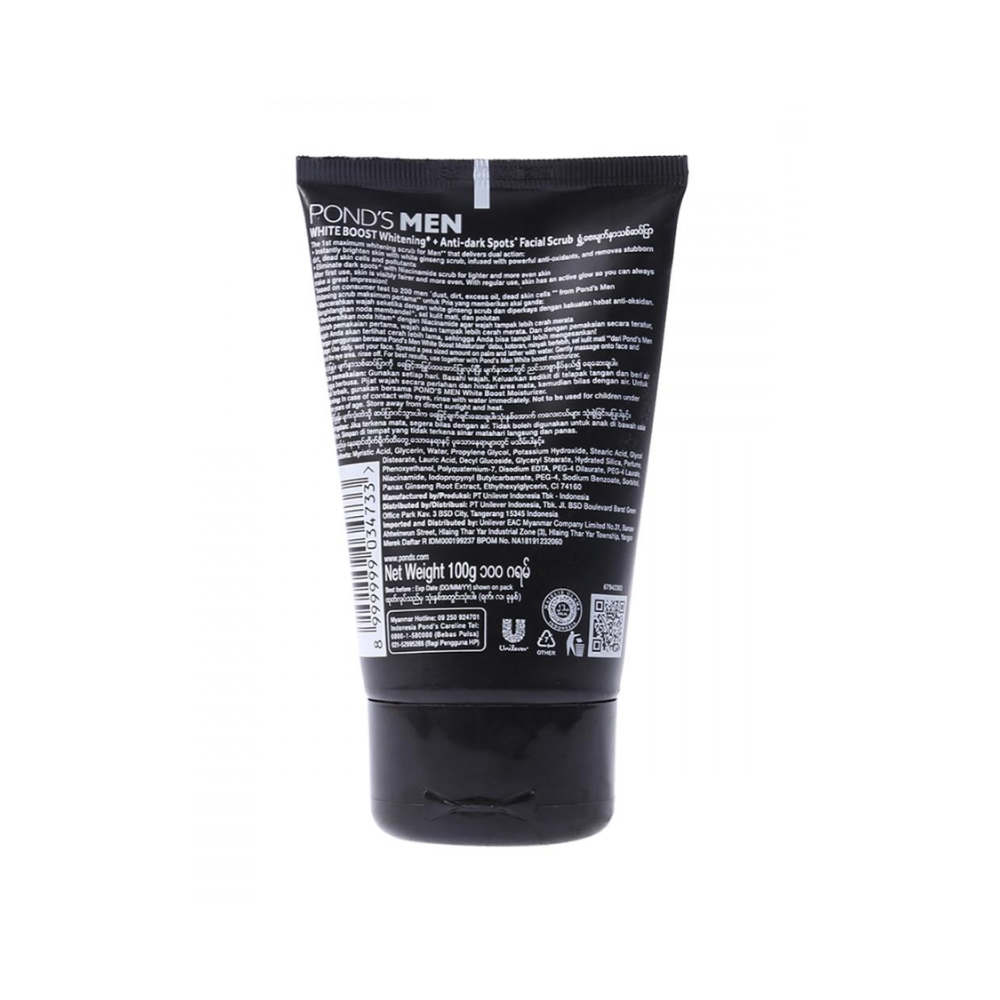 Buy online Pond's Men Bright Boost Facial Scrub-100g-Bachatbee.pk