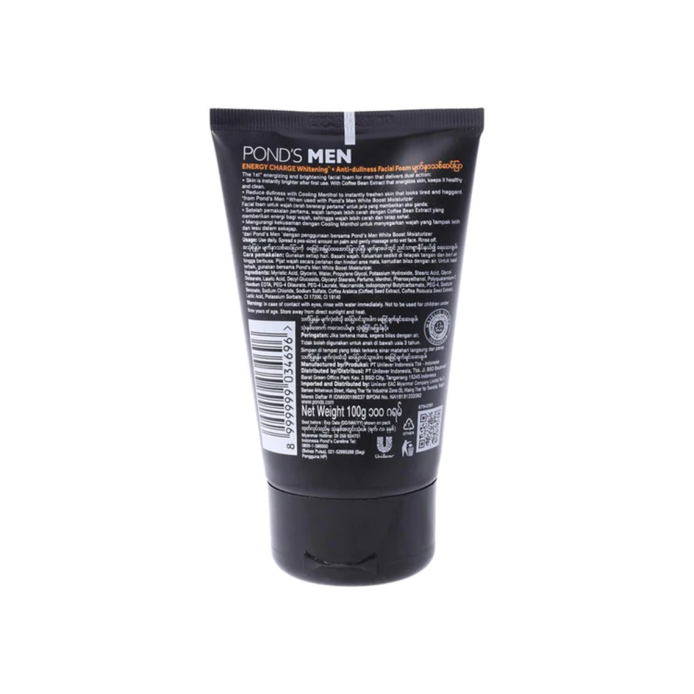 Buy online Pond's Men Energy Charge Facial Foam 100g-Bachatbee.pk