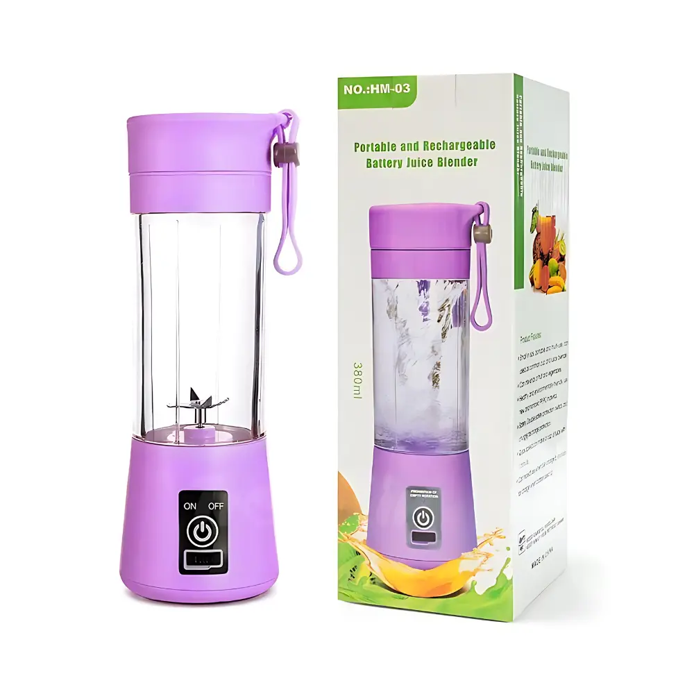 Portable and Rechargeable Battery Juicer Blender HM03