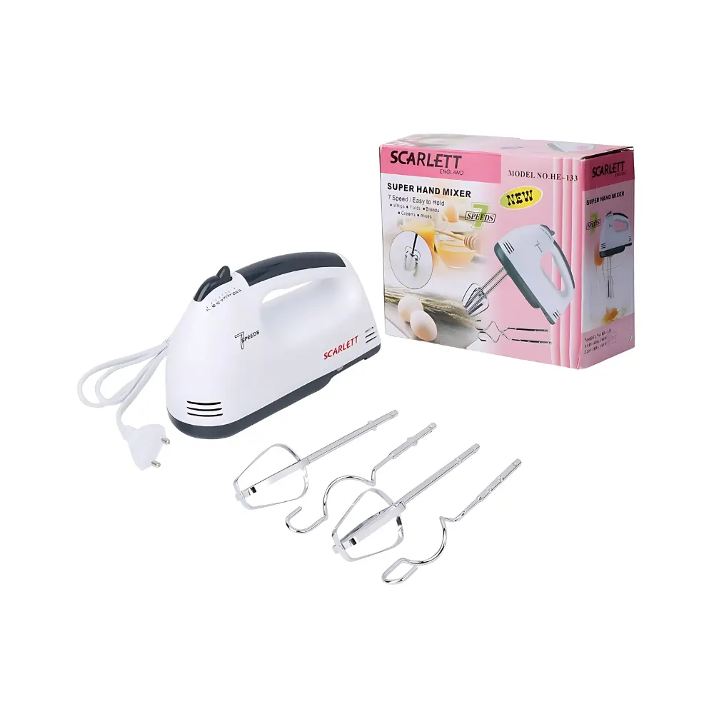 HE-133 Scarlet 7 Speed Super Hand Mixer