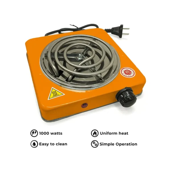 Electric Stove and Cooker R.8010B Even Heating – 1000W