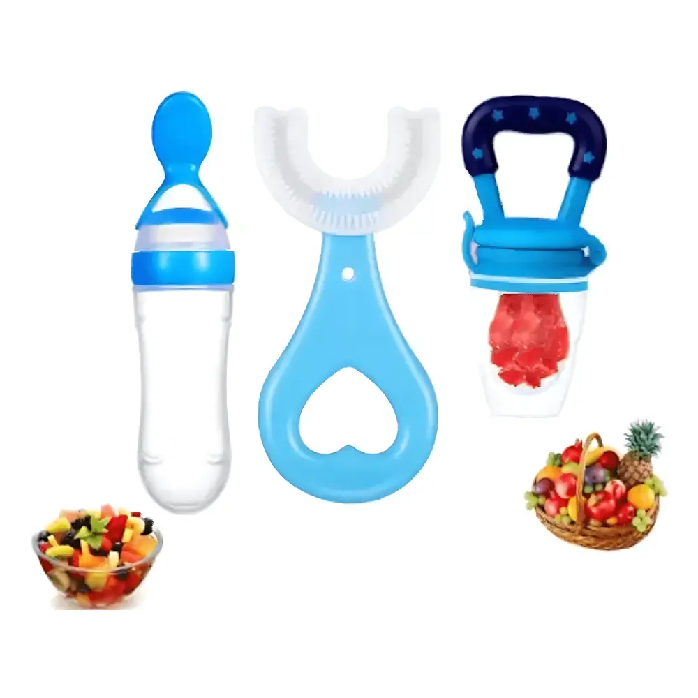 Combo Pack - Spoon Feeder, Fruit Pacifier & U Shape Brush